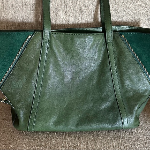 Fossil Gwen shopper leather tote bag in “fir green” - Picture 6 of 12